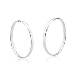 Brinco argola redonda larga 4,50cmx 4mm espessura