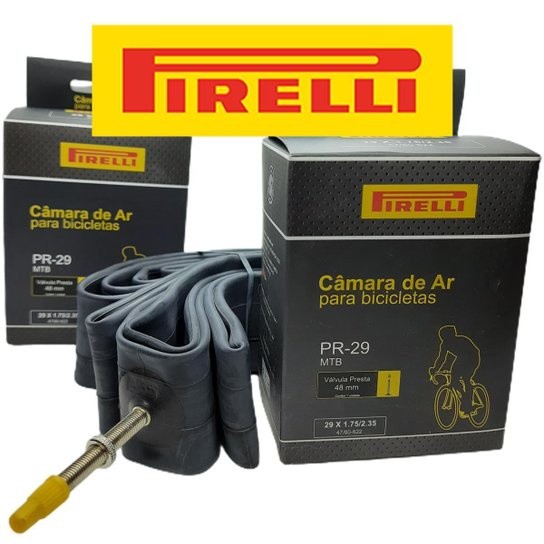 Camara Pirelli De Ar Bicicleta Aro 29 Presta/bico Fino 48mm em Oferta na Shopee