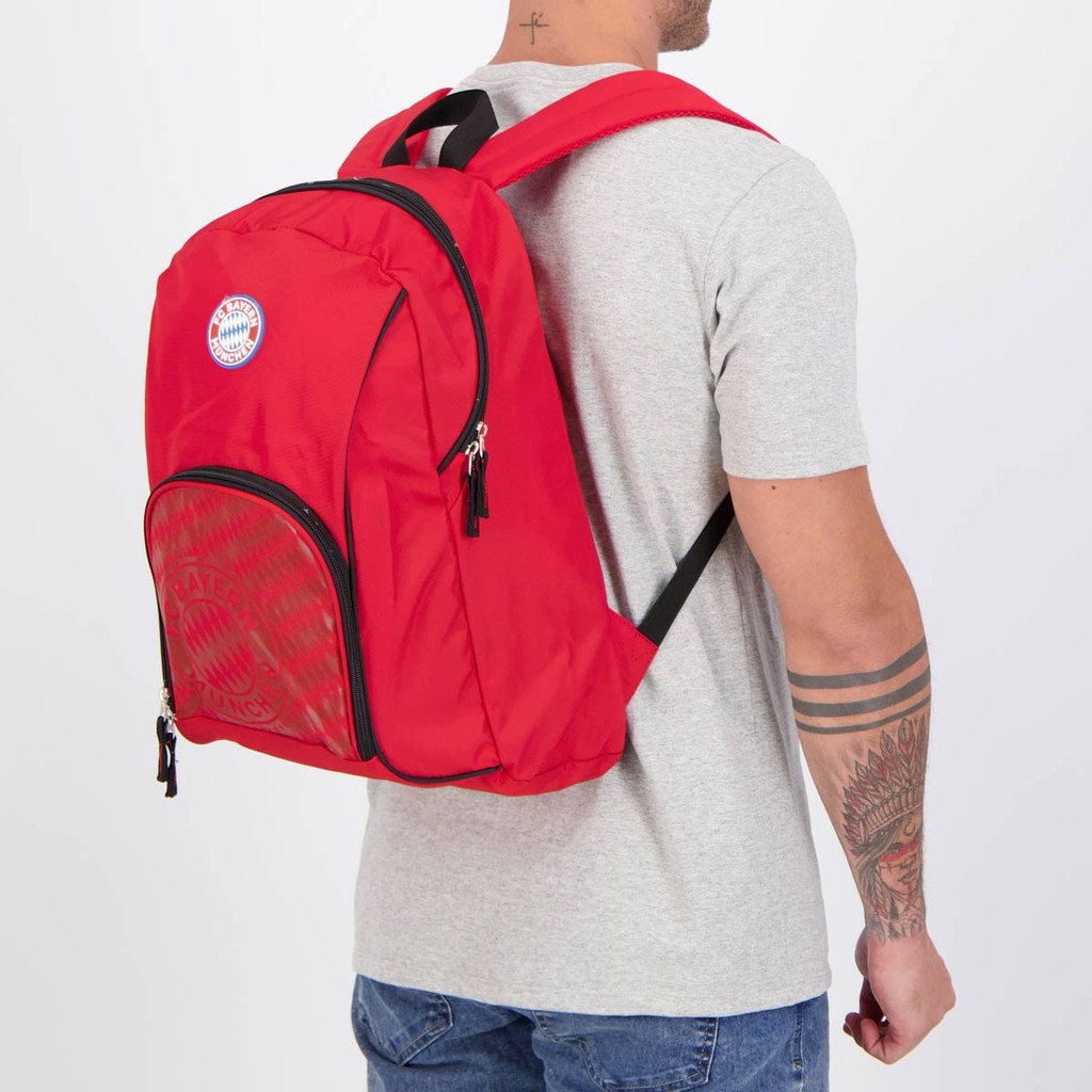 Mochila Bayern Classic Vermelha em Oferta na Shopee