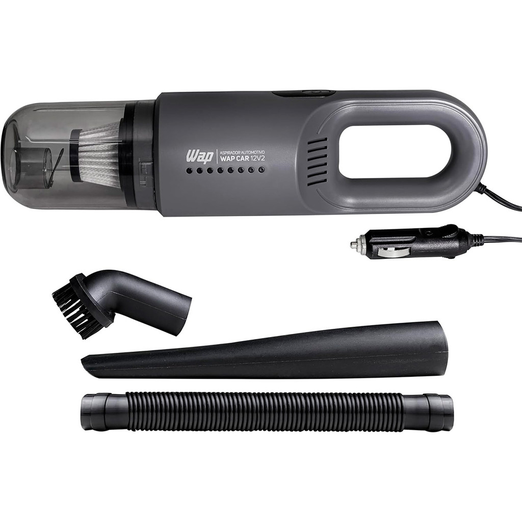 Aspirador Portátil Wap Car Potente 180W Com Reservatório 420ml Bicos Extras Cabo 3,7metros 12v - WAP - Home Appliances