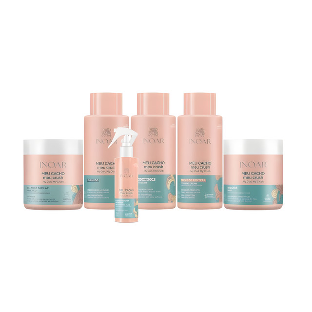 Inoar Meu Cacho Meu Crush Kit 6 produtos em Oferta na Shopee