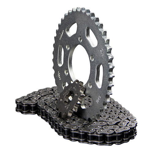 Relação Xtz 150 Crosser Com Retentor/ Transmissão Xtz Crosser 150 Com Retentor/ Kit Yamaha Xtz 150 Transmissao Relação Darom Com Retentor Aço 1045