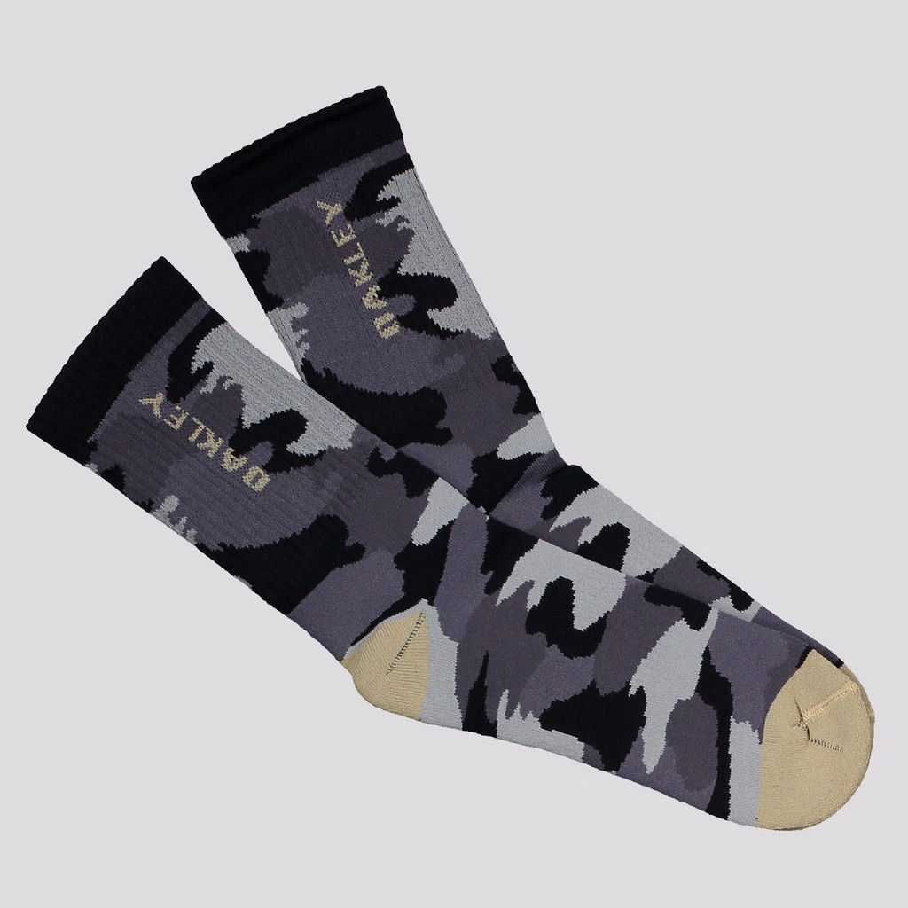 Meia Oakley Camo Crew Preta em Oferta na Shopee