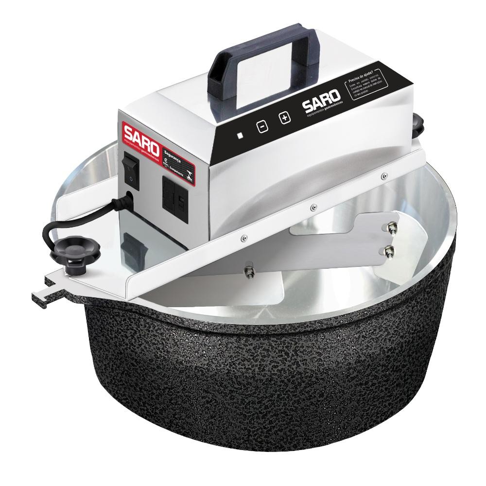 Panela Mexedora de Doces Misturador Automático Elétrica 10 Litros SARO PA10RPC Bivolt - Home Appliances