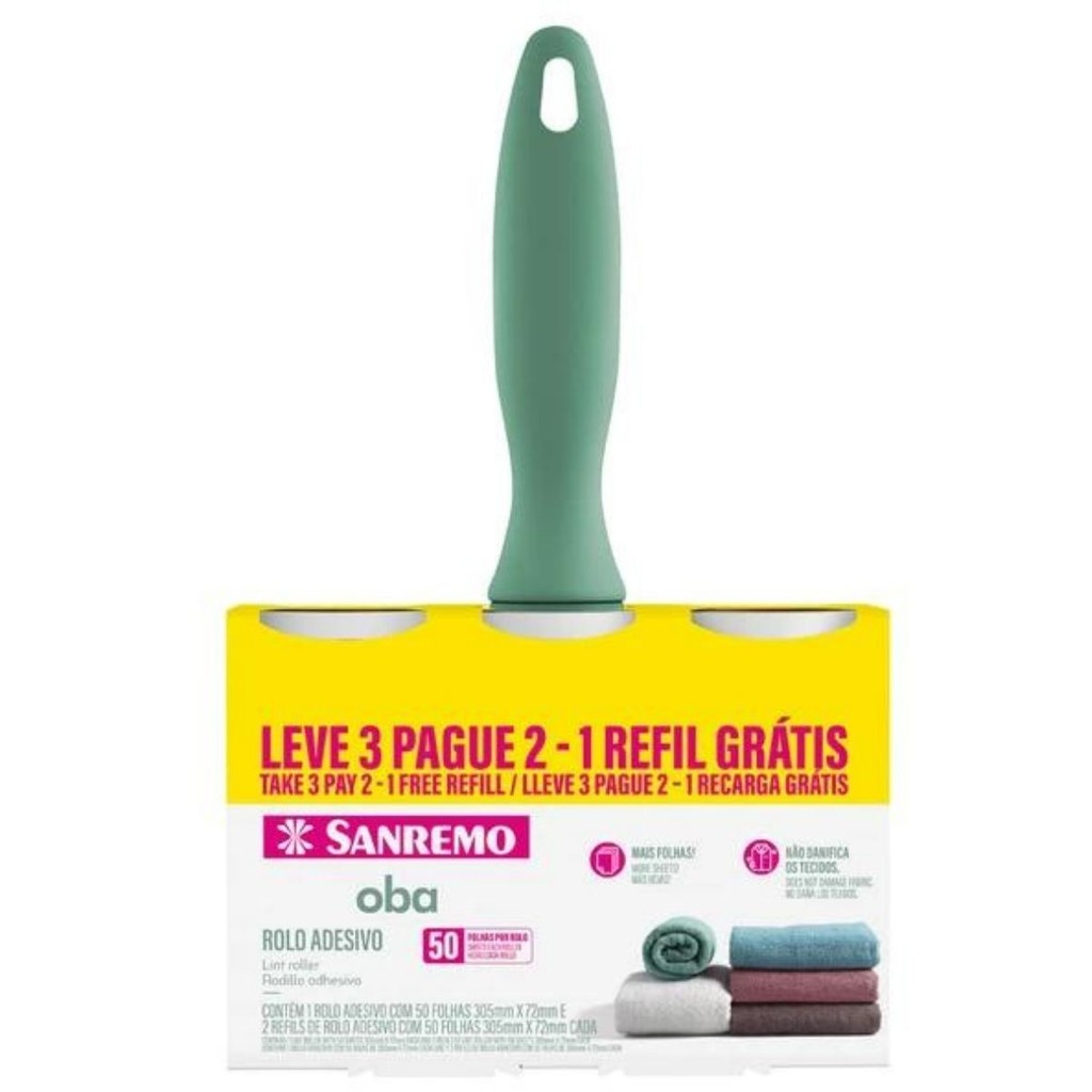 Tira Pelo Roupa Rolo Adesivo Limp Sofa Cama Leve3pg2 50fl.cd