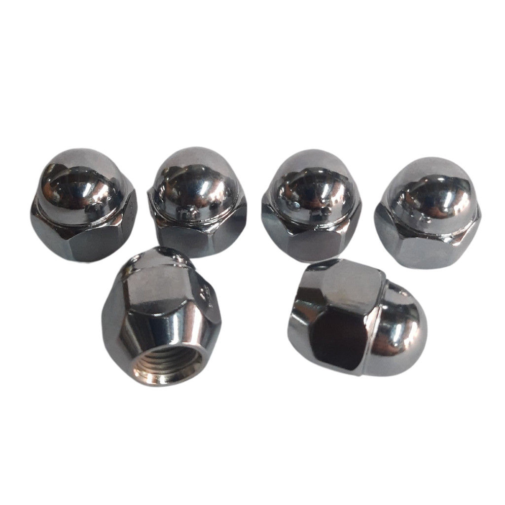 Jogo 6 Porca de Roda Nissan Frontier X-Terra Sentra March Livina Tiida Versa Rosca M12x1.25mm Chave 21 - Marca ZM Original Cromada em Oferta na Shopee