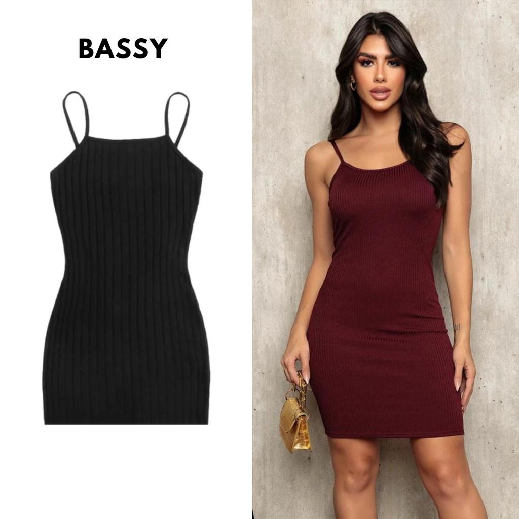 Vestido Midi Canelado Feminino Alcinha Tamanho 36 ao 58 em Oferta na Shopee