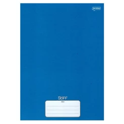 Caderno Brochura 96 Fls Pautado Capa Dura - Stiff COR:AZUL