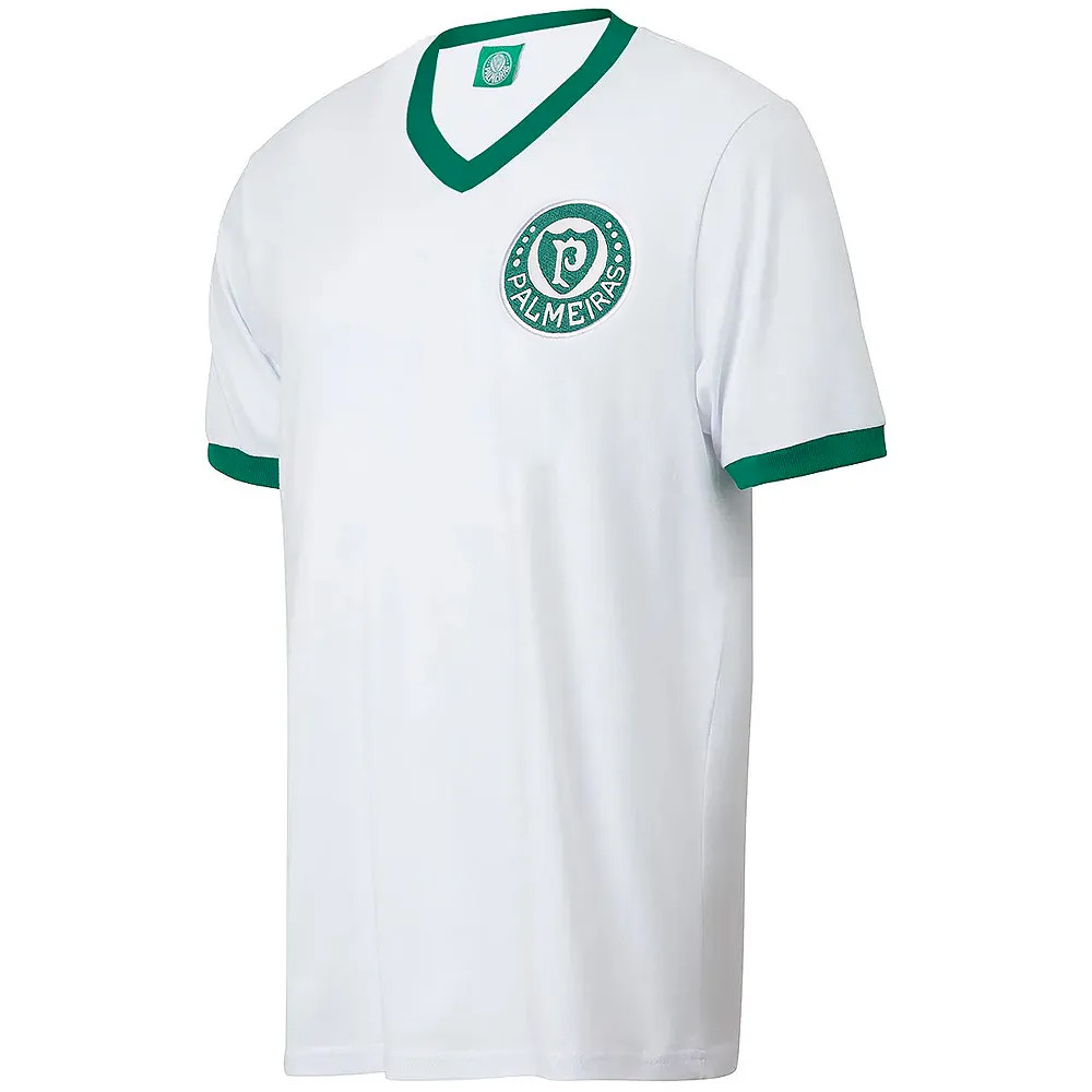 Camisa Palmeiras Retrô 1960 Campeão Brasileiro Branco Masculina Oficial em Oferta na Shopee