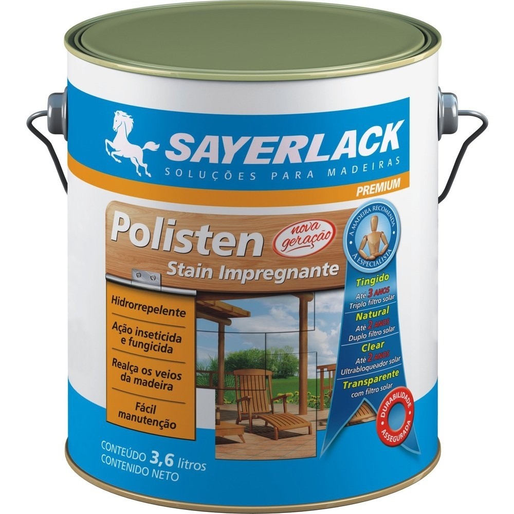 Stain Impregnante Polisten Transparente 3,6L - Home & Living