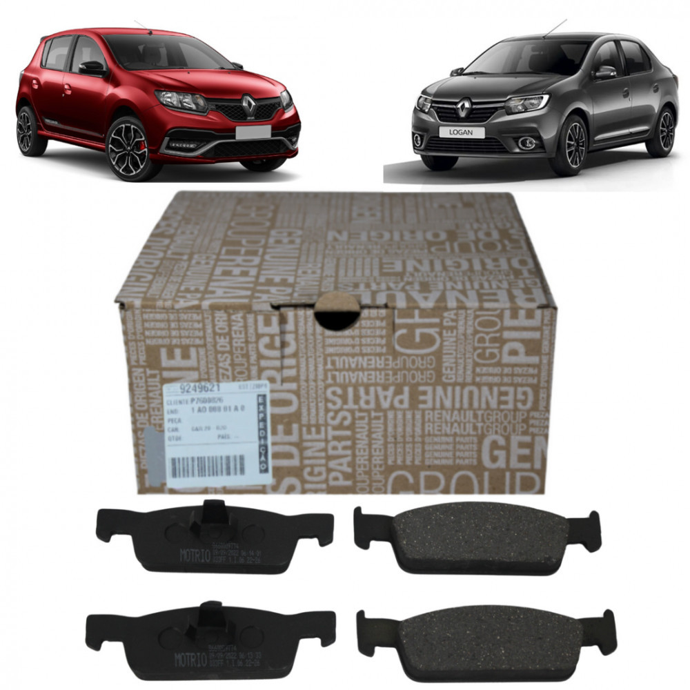 Pastilhas de freio Renault Sandero logan em Oferta na Shopee