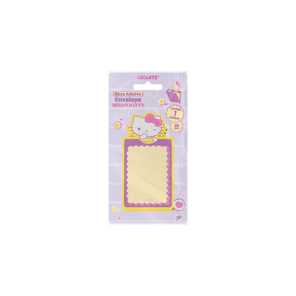 Bloco Adesivo Hello Kitty Envelope - Leo Arte