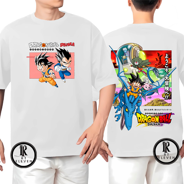 Camiseta Oversized Streetwear Anime  Dragon Ball DAIMA  Lançamento Masculina e feminina 100% Algodão Malha Premium