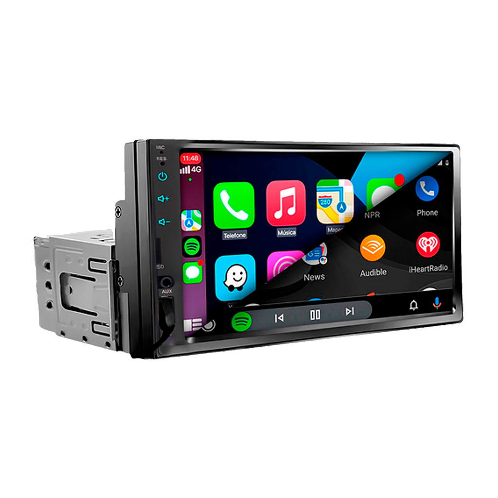 Multimídia 1 Din H-tech Mp5 7 Pol Ht-2730ca Espelhamento