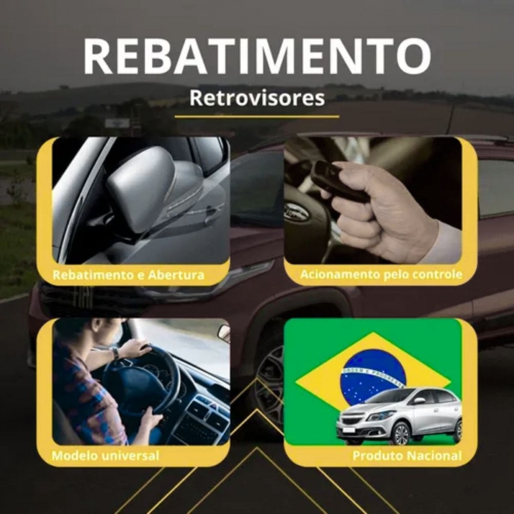 Modulo P/ Fechamento Retrovisor Elétrico Universal Flexitron — imagem 2 de 2