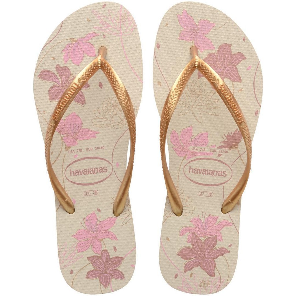 Chinelo Havaianas Slim Organic Bege - Women Shoes