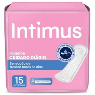 Protetor Diário Intimus Cuidado Diário 15Un em Oferta na Shopee