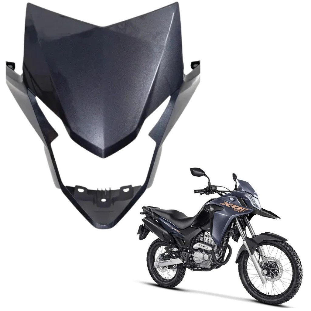 Carenagem Capa Tampa Farol Frontal Honda Xre 300 Cinza Embare 2022 2023 PARAMOTOS HONDA