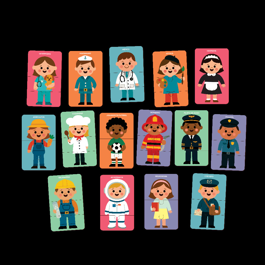 Brincando Com As Profissões Babebi Primeira Infância Criavtivo em Oferta na Shopee