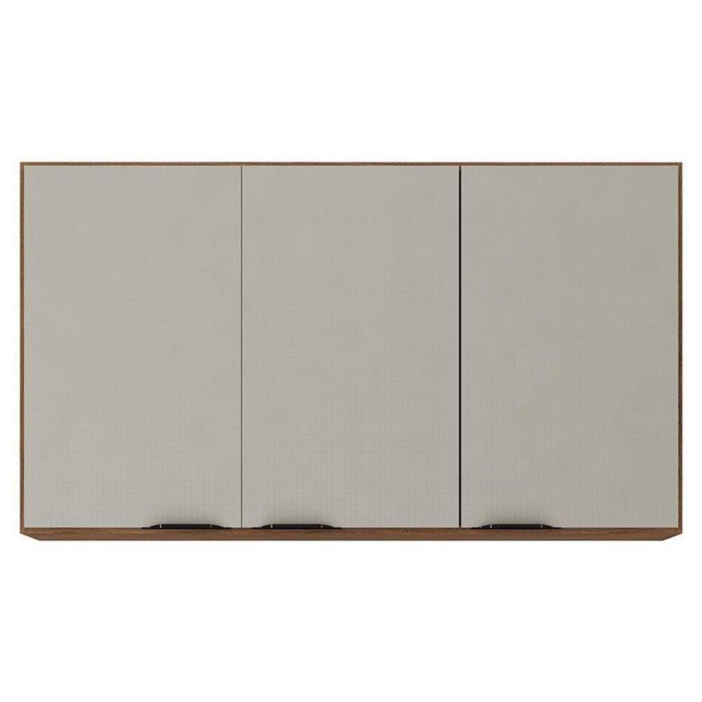 Armário Aéreo Para Cozinha Firenze 3 Portas Amêndola Touch Nude Prime Tx - Demóbile em Oferta na Shopee