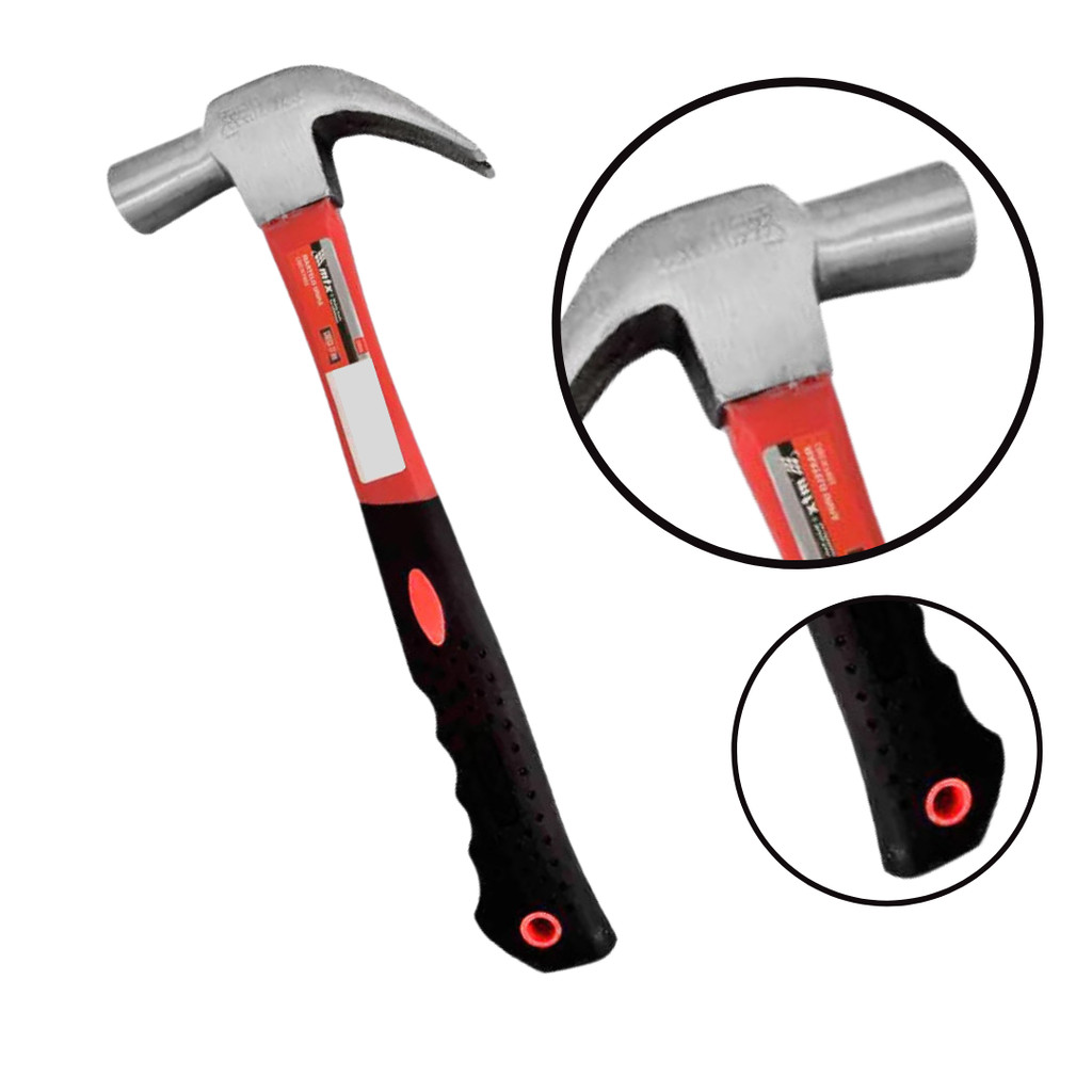 Martelo Unha 25mm Cabo Fibra Emborrachado MTX - 1040755