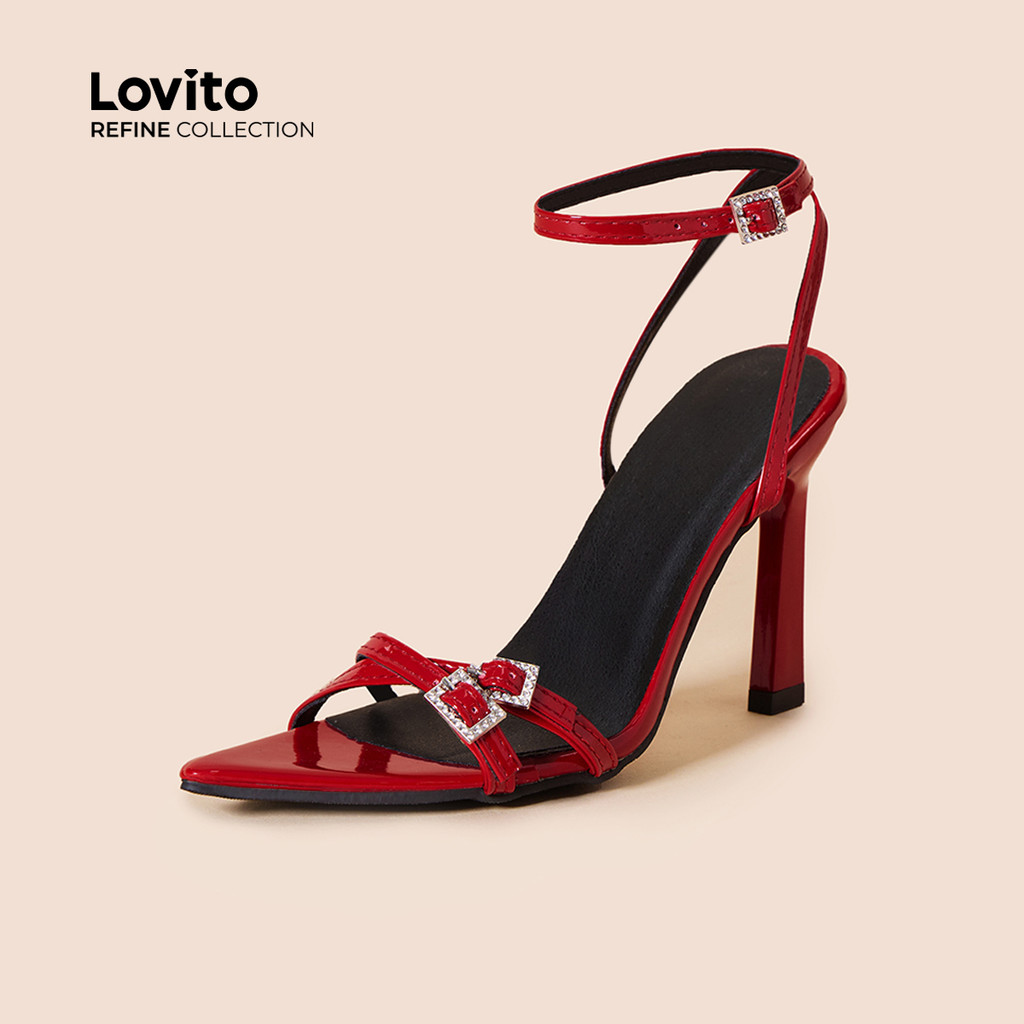 Detalhes do (Lovito Refine) Fivela De Pontiaguda Salto 