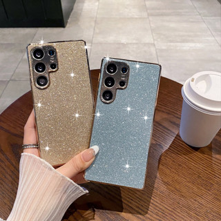 Capa Para Samsung S26 Ultra S23 S24 S25 FE Plus S24 5G Revestimento De Glitter Macio Traseira À Prova De Choque em Oferta na Shopee
