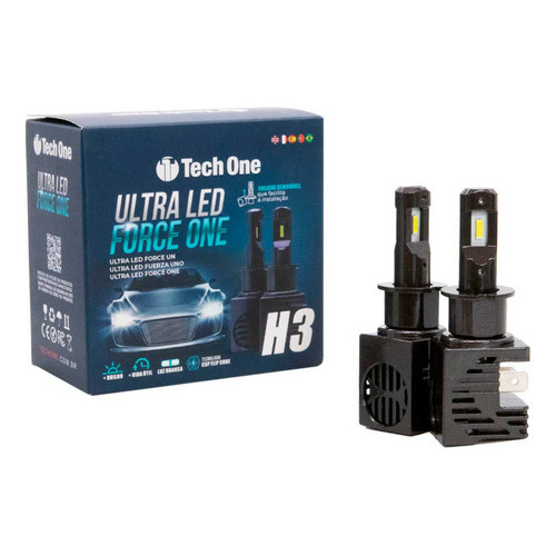 Imagem Lampada Ultra Led Force One H3 12v/24v Pk22s 6000k Tech One