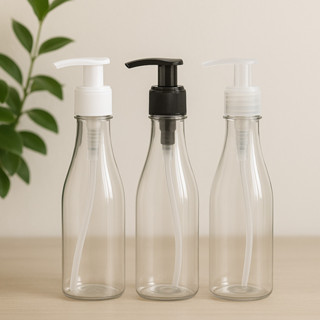 Frasco PET Champagne 250ml com Válvula Pump 24/410 | Branco, Preto ou Transparente em Oferta na Shopee