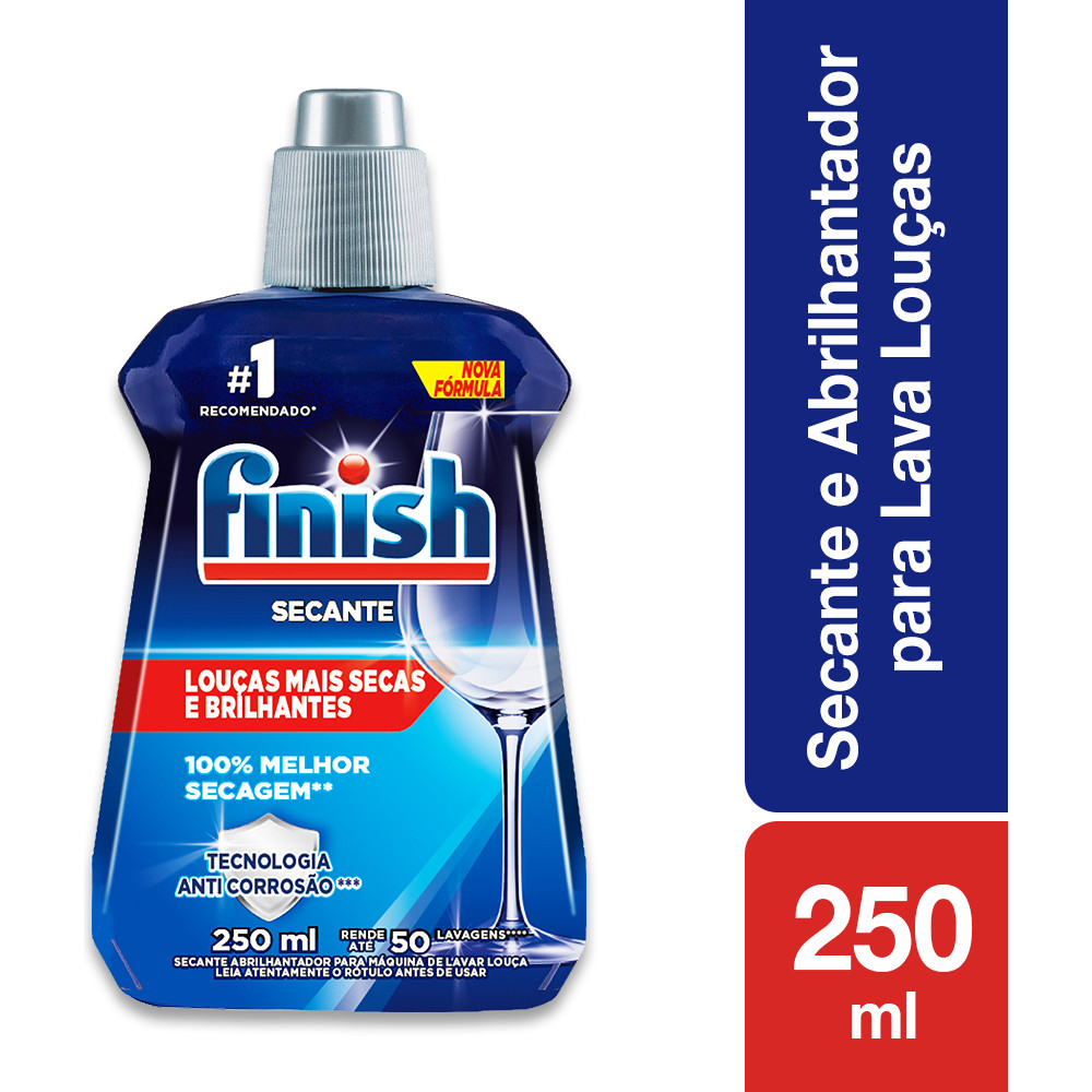 Secante para Lava-Louças Finish Abrilhantador 250ml - Home & Living