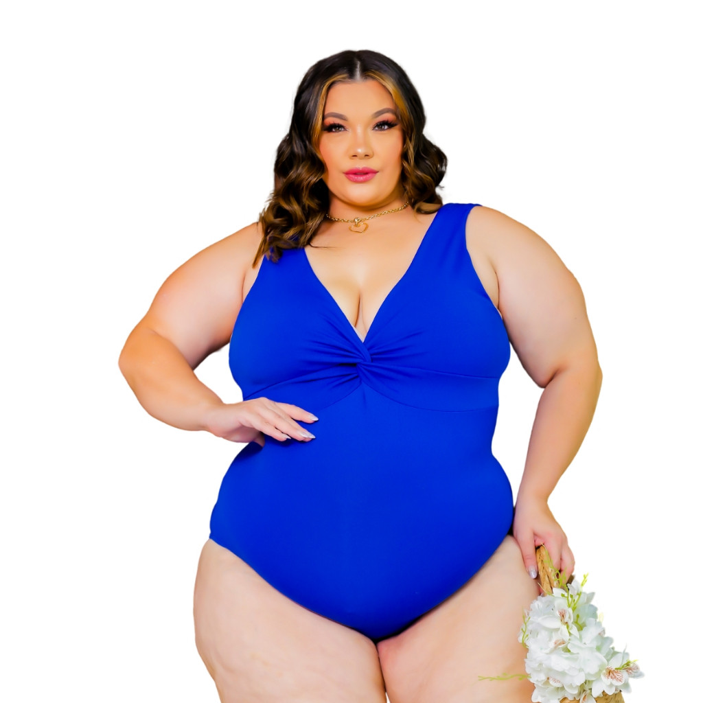 Body Maiô Plus Size C/ Nó
