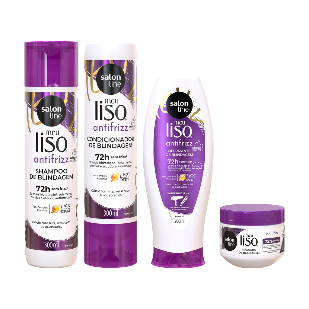 Kit com 4 produtos Meu Liso Antifrizz