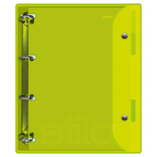 Caderno Argolado 200fl Verde Neon Cristal Stilo em Oferta na Shopee