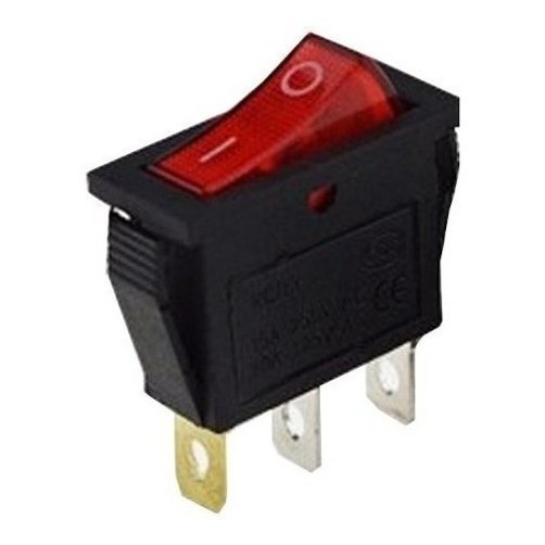 Chave Gangorra Kcd3-102n 3t 15a/250v Vermelha