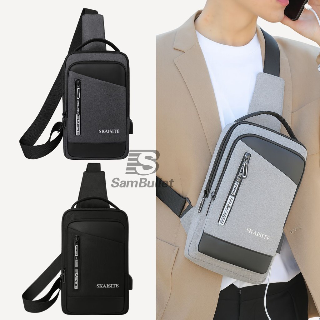 Mochila Bolsa de Peito Pochete Bag Bolsa Transversal Masculina - FTL-X007