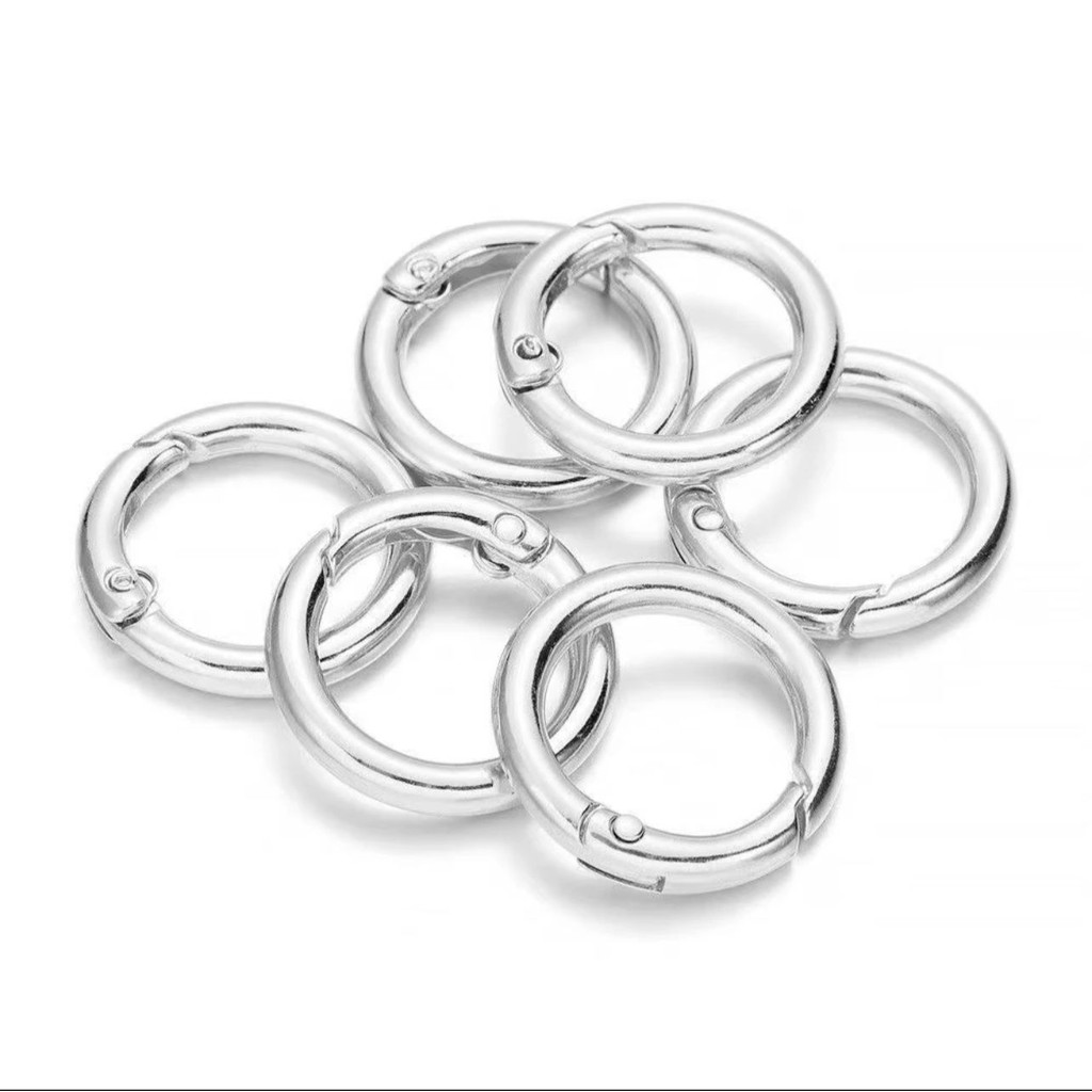 Kit 10/50 Mosquetão Argola Articulado Prata 18MM em Oferta na Shopee