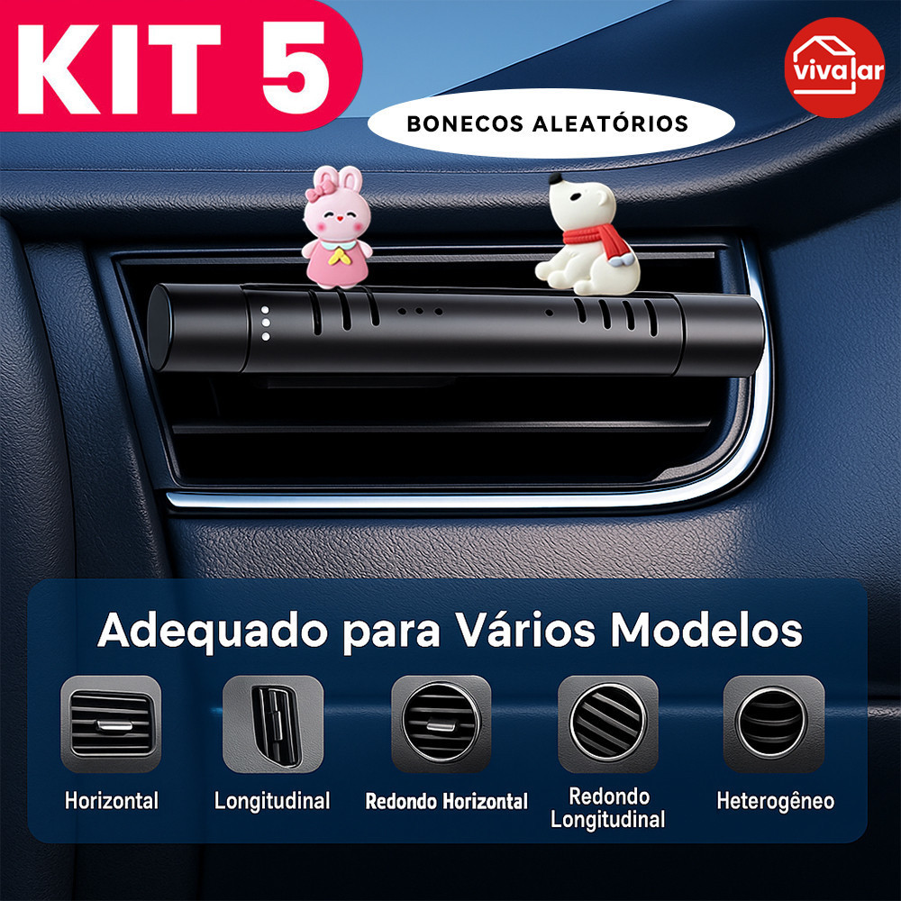 Kit1/kit2/kit3/kit4/kit5DeClip Aromaterapia Para Carros De Ar Aromatizador Ar Condicionado PerfumeAromaPurificador de Ar em Oferta na Shopee