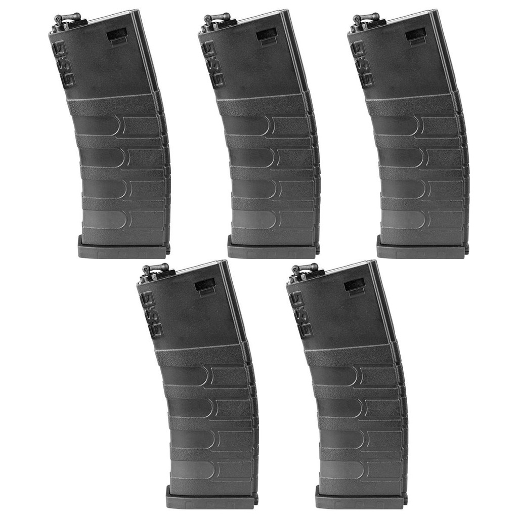 5x Magazine Airsoft Mid-Cap 120BBS Rifle GR16 M4 / M16 - G&G em Oferta na Shopee