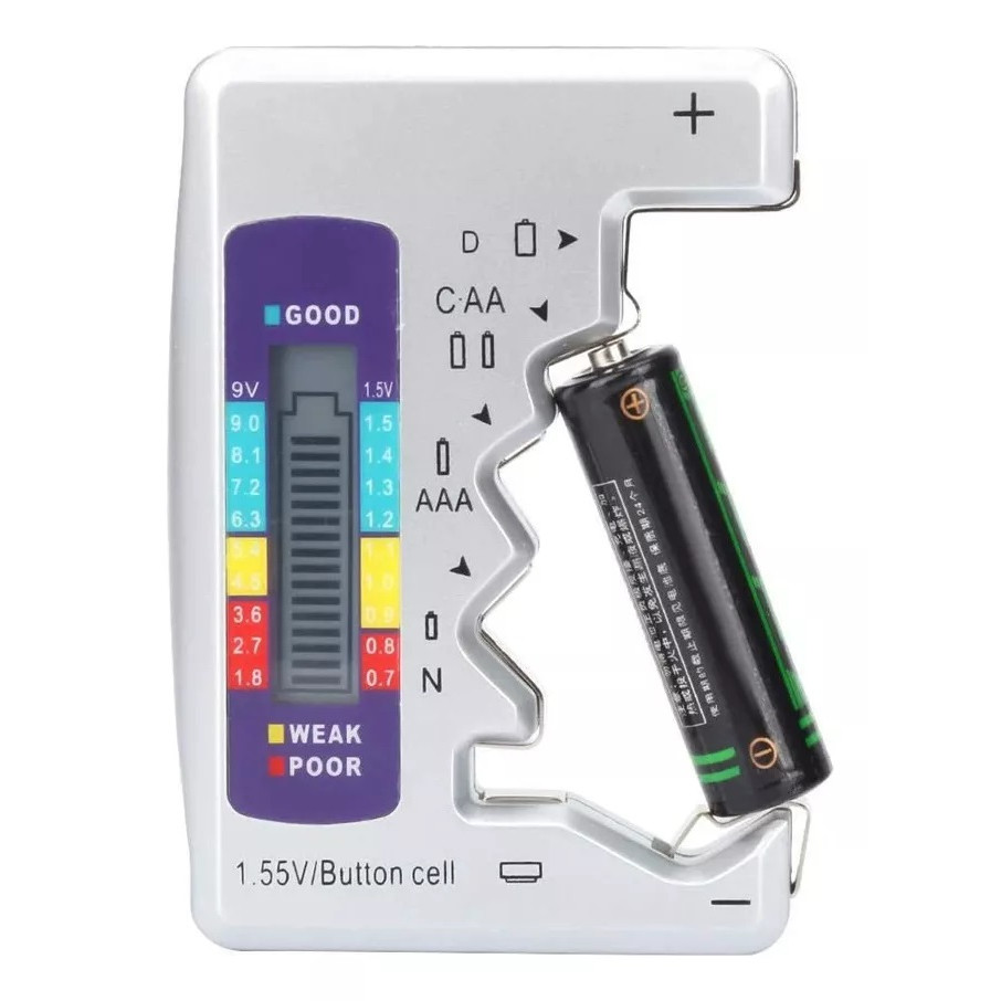 Medidor Testador Pilha Bateria Com Mostrador Digital