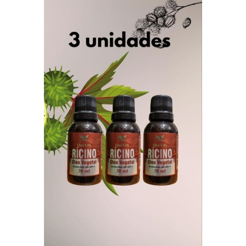 Oleo vegetal ricino - mamona 30ml fina life QUEDA CAPILAR - FORTALECIMENTO CAPILAR - NUTRIÇÃO CAPILAR