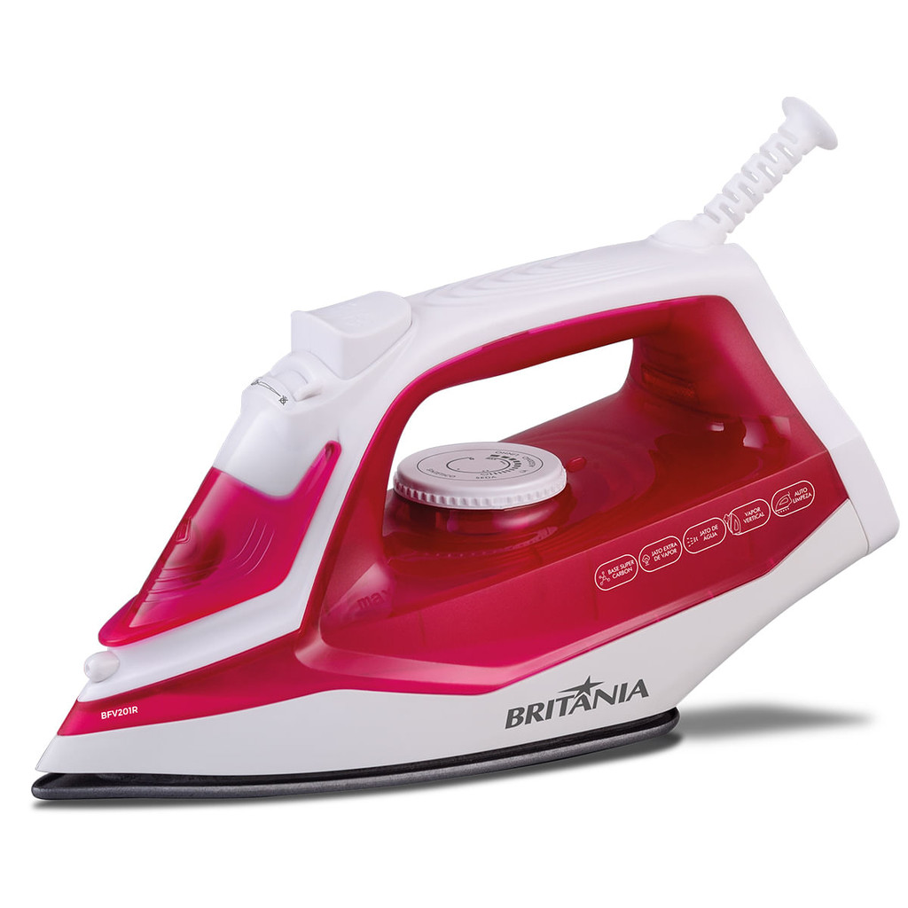 Ferro de Passar a Vapor Super Carbon Britânia BFV201R - Home Appliances