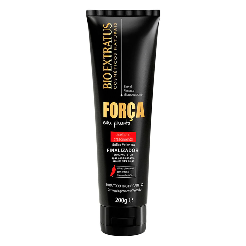 Finalizador Bio Extratus Cosméticos Naturais Força com Pimenta com 200g - Beauty