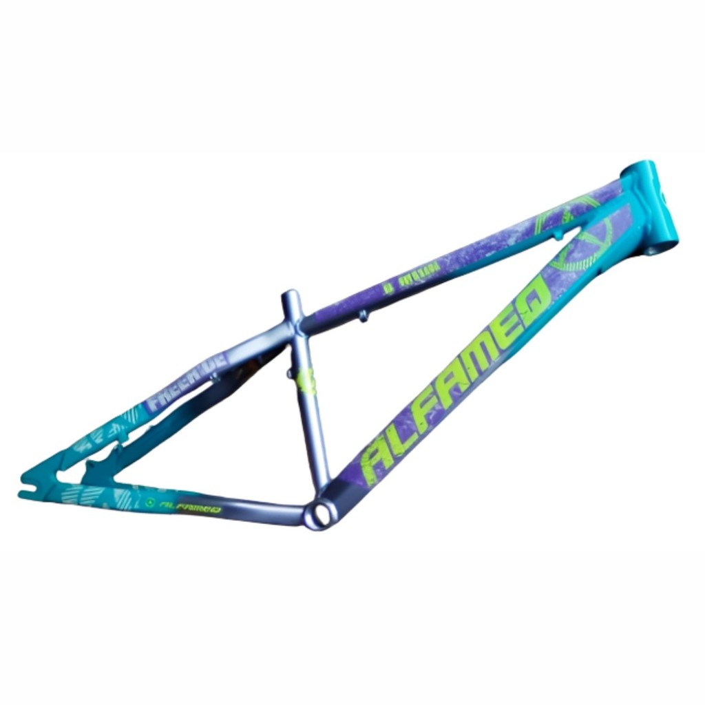Quadro Bicicleta Aro 26 Alfameq Freeride Na Quebrada Prata C/central Bike MTB