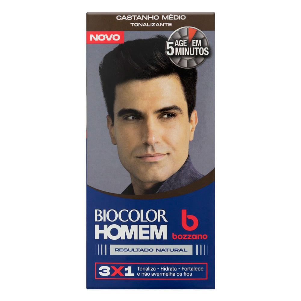 Tonalizante Biocolor Homem Castanho Médio - Beauty