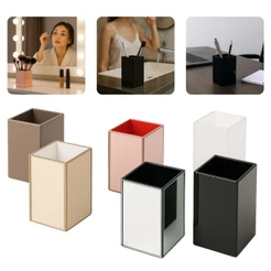 Porta Escova Vaso de Vidro Porta Algodão - Porta Cotonete / Porta Enfeite 10cm - Cores