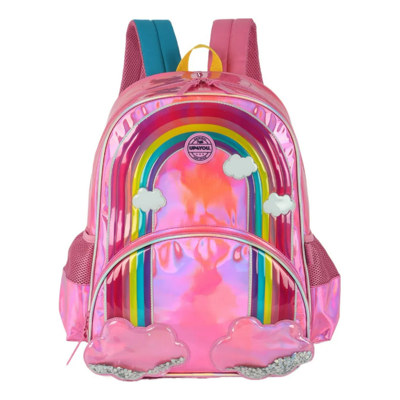 Mochila Infantil Meninas Escolar Passeio Arco-iris Up4you