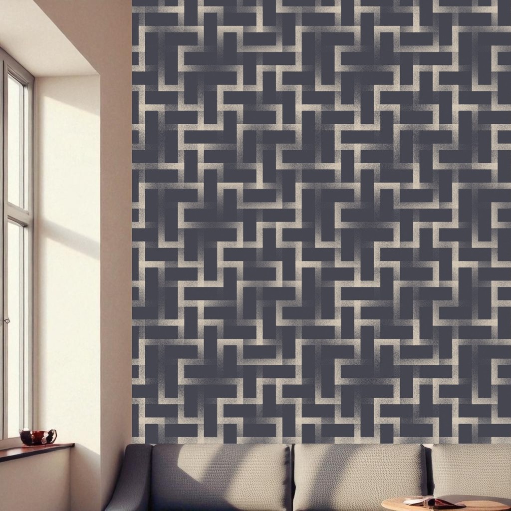 Papel de Parede Adesivo Lavável - 6m x 50cm - Design Geométrico Moderno