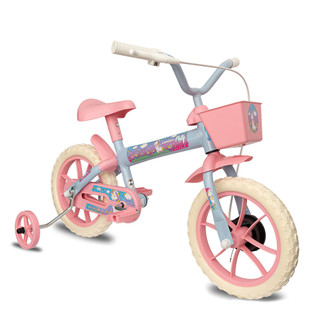 Bicicleta Infantil Feminina Com Rodinhas Aro 12 Paty Azul Bebê Com Rosa Verden Bikes