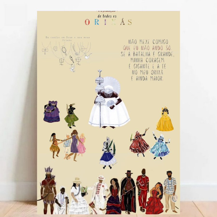 Quadro Placa decorativa meu Orixá Umbanda Candomblé Decorativo Oxalá 04 em Oferta na Shopee