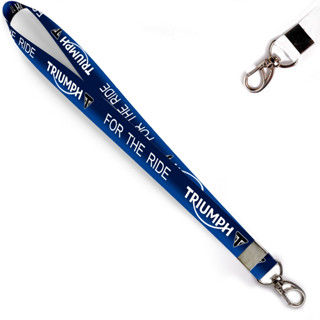 Cordão Personalizado Triumph for the ride 2cm Crachá ou Chaveiro MOT Largura 2cm (Ref: 0986) em Oferta na Shopee